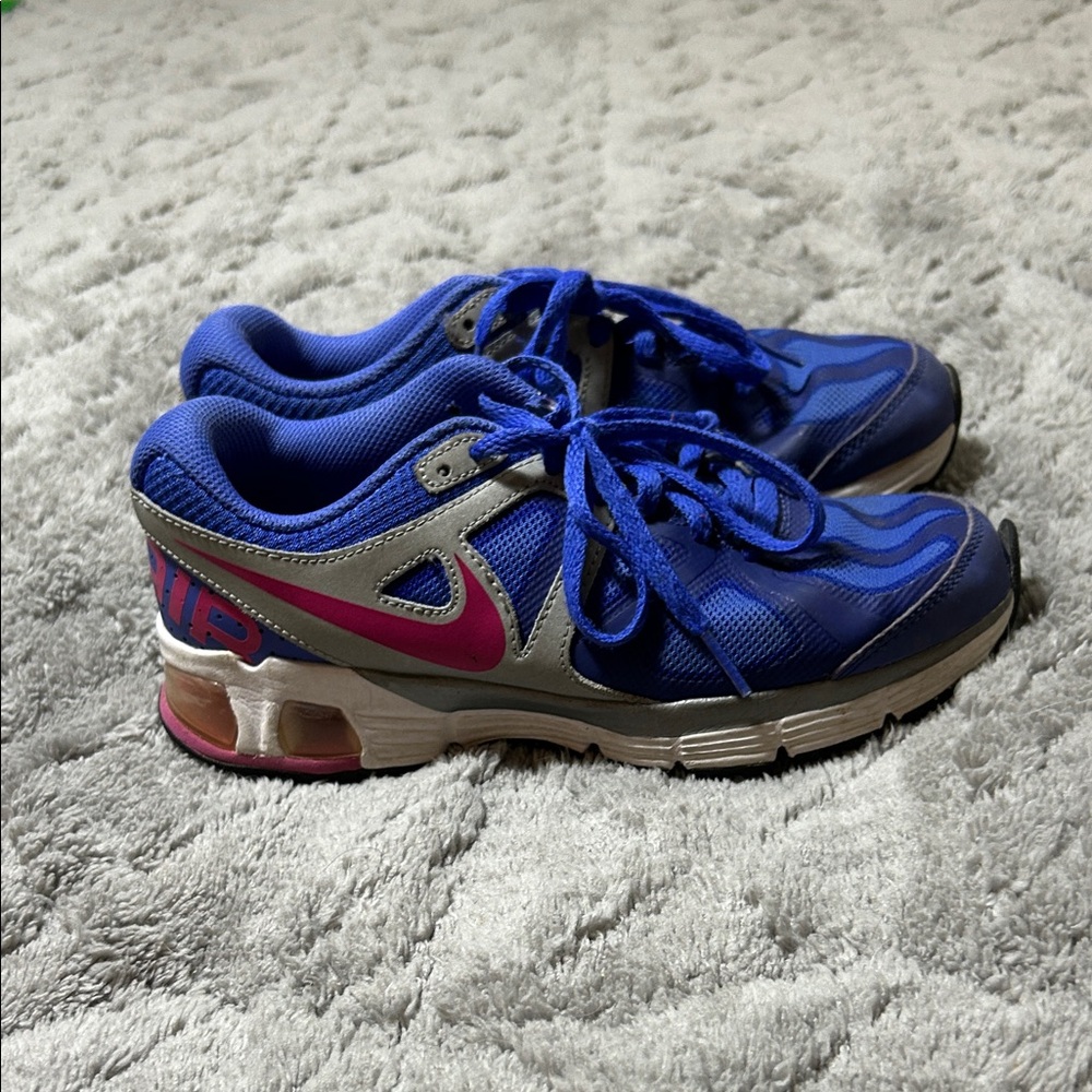 Nike Run Lite 4 Air Max Sneakers Blue with Pink
